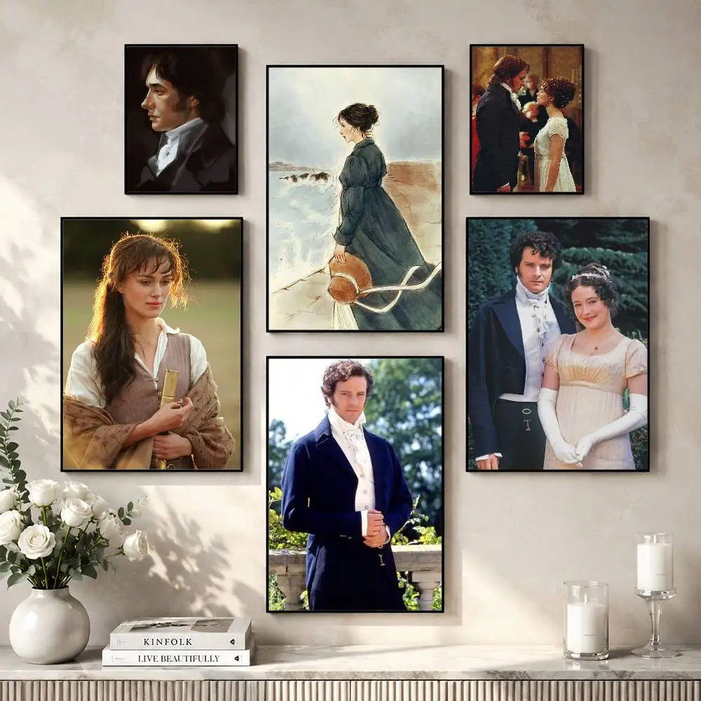 Classic P-Pride and P-Prejudice Poster Versatile HD Waterproof Wall Art Self-Adhesive Decor for Any Space Ideal Gift