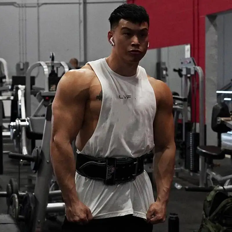 เสื้อกล้ามผู้ชายแบรนด์ Men S สำหรับฤดูร้อน ผ้าฝ้าย เสื้อแขนกุด ออกกำลังกาย ฟิตเนส ลำลอง เสื้อกีฬา วิ่ง ออกกำลังกาย