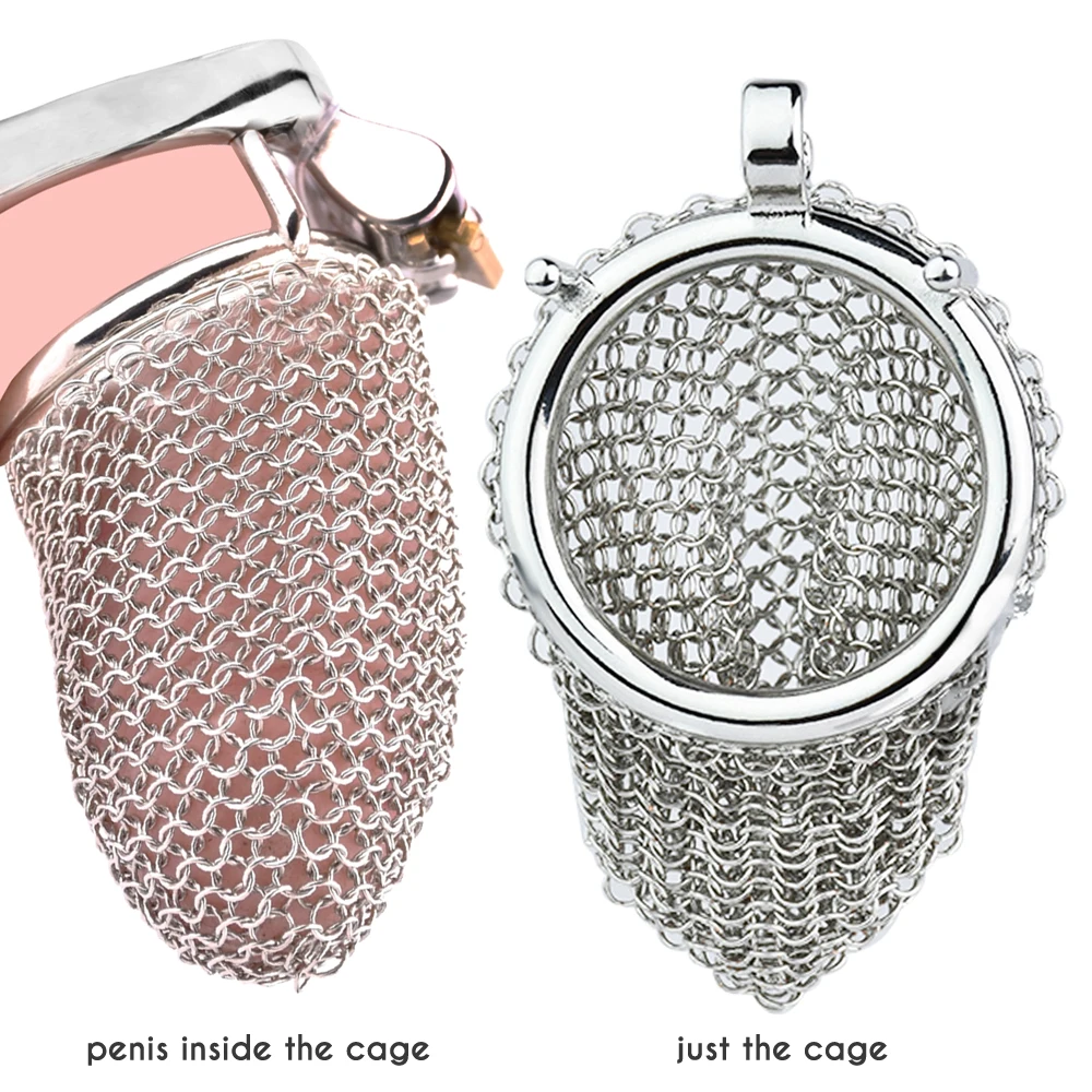 FRRK Stainless Steel Chastity Cock Cage Adult Sex Toys for Male Pleasure Hollow Mesh Design Penis Lock Cockrings BDSM Shop 정조대