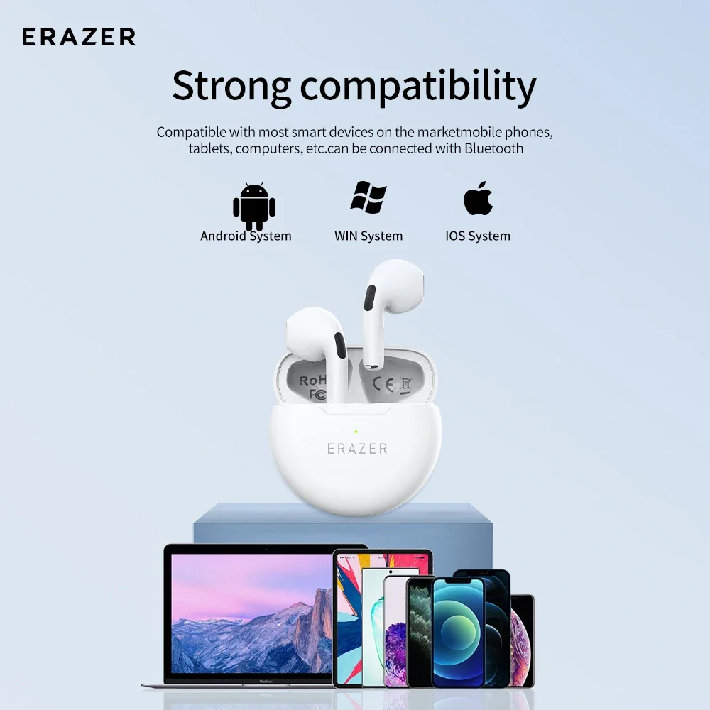 Original Lenovo ERAZER HT38 TWS Wireless Bluetooth Headphones Stereo SportsHeadphones Noise Reduction Mini Wireless Earphones