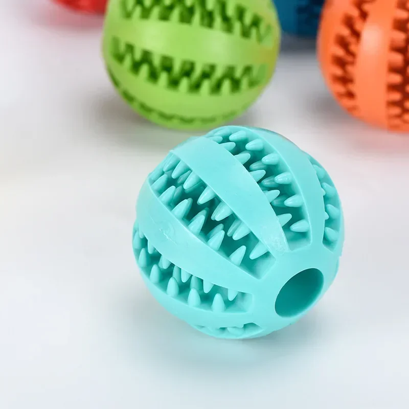 

Pet Dog Toy Interactive Rubber Balls for Small Large Dogs Puppy Cat Chewing Toys Pet Tooth Cleaning Indestructible Dog Food Ball