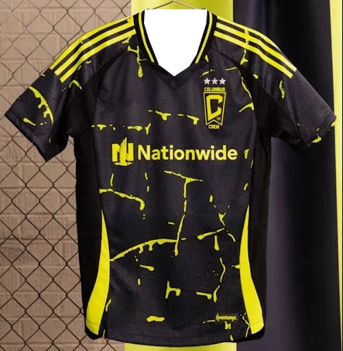 

Лето 2025 г., хит продаж, новый Columbus Crew Jersey для тренировок на открытом воздухе, дышащая, быстросохнущая, удобная, впитывающая пот футболка