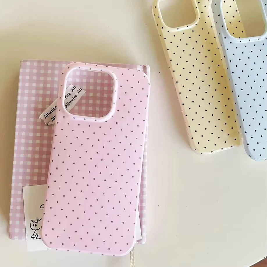 INS Polka Dot Phone Case For Samsung Galaxy s26 S23 S22 S21 S20 S24 S25 Ultra Plus FE A27 A17 A36 A53 A55 5G Cover