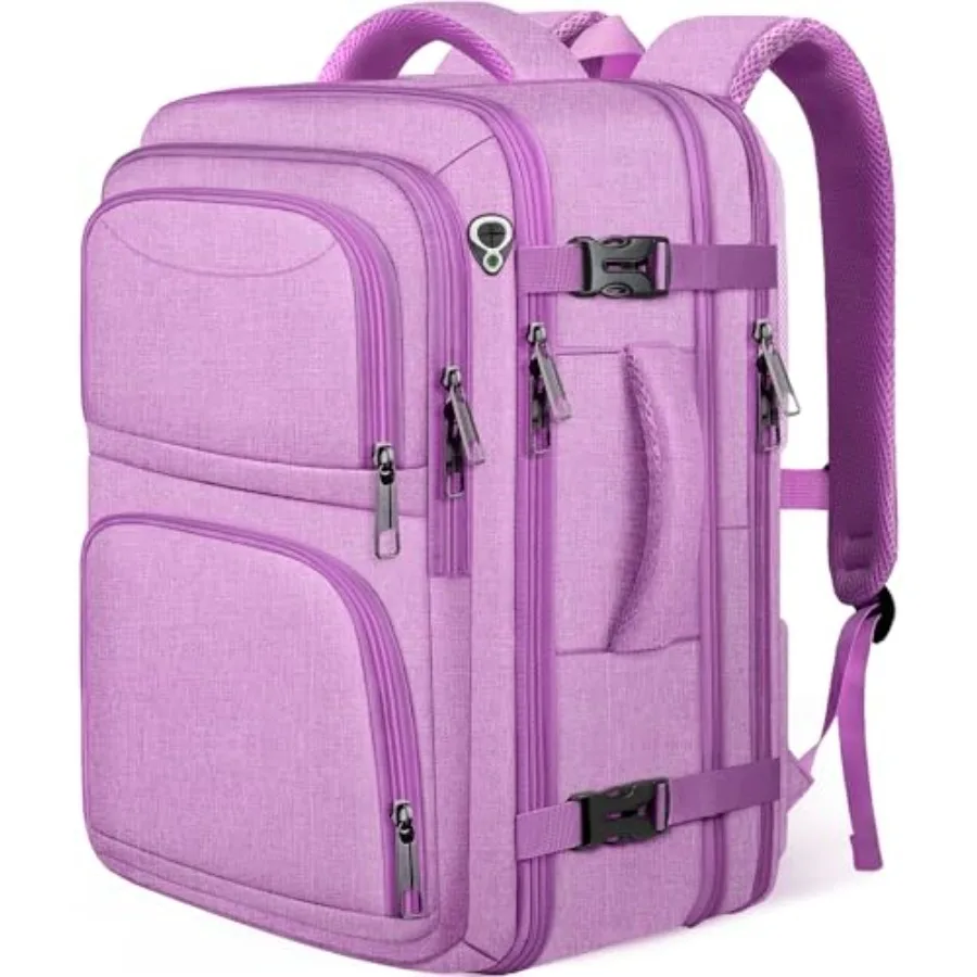 

Рюкзак для путешествий для женщин, расширяемый, ручная кладь, сумка для ноутбука 17,3 дюйма, одобренная TSA, легкий, водонепроницаемый, деловой.