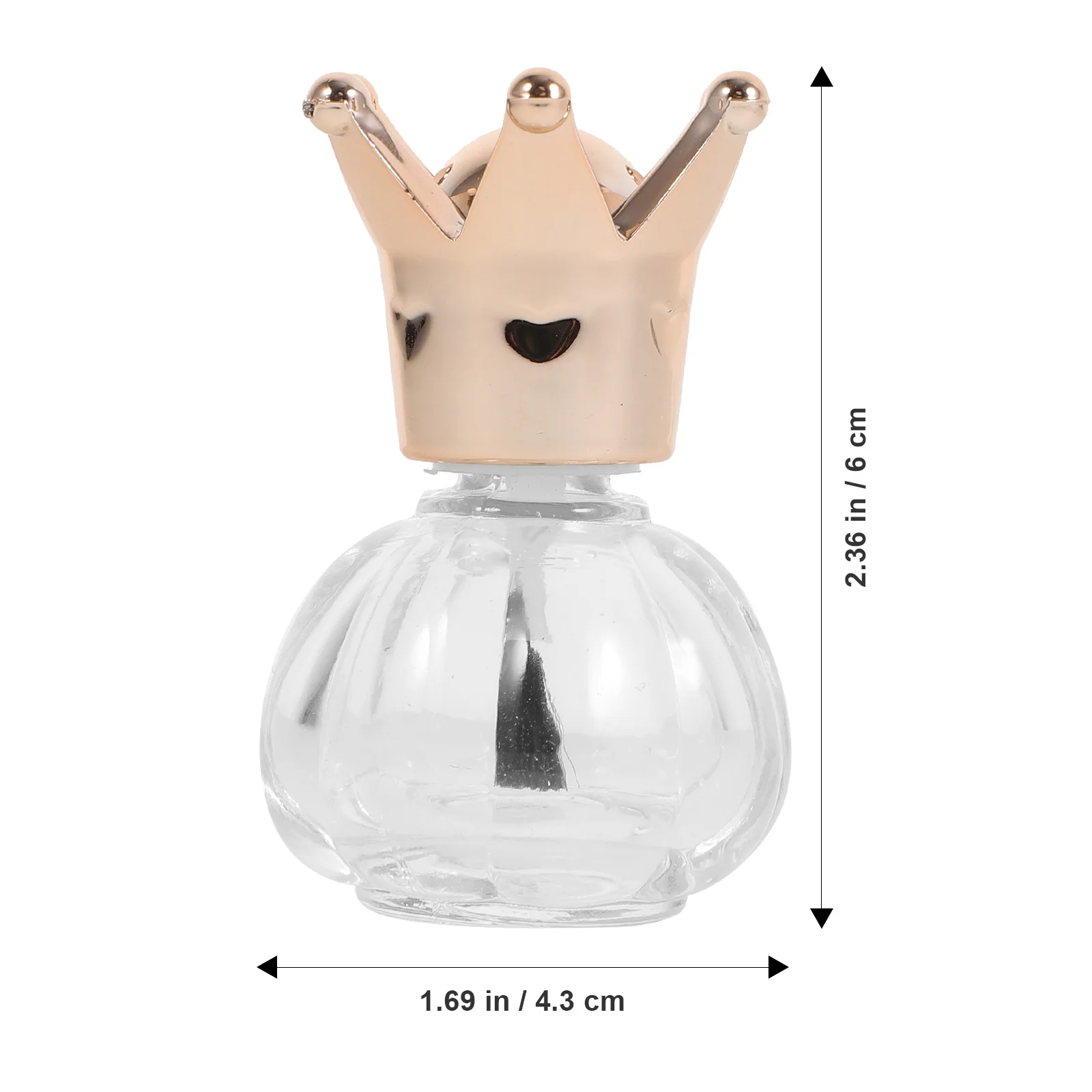 4Pcs Glass Nail Polish Bottles Refillable Empty Containers Easy Use Brush Leak Proof Travel Nail Polish Dispenser