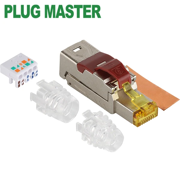 Gangwon P8-078-1. 8 Toolless RJ-45 plug (single/boot type)