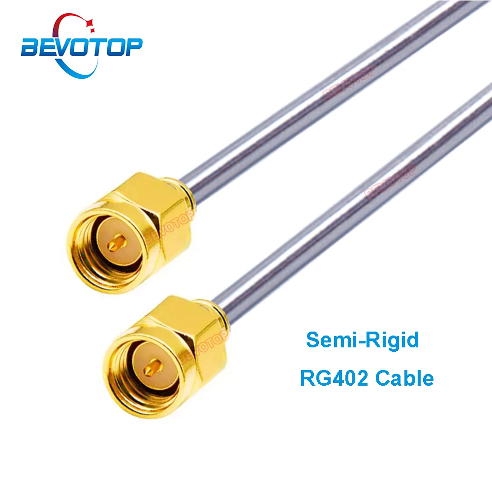 1PCS Semi-Rigid RG402 SMA Cable SMA Male to SMA Male Plug High Frequency RG-402 141 Pigtail Low Loss Test Cable RF Coax Jumper