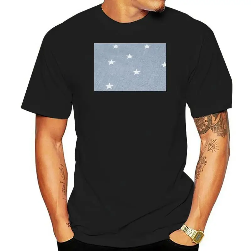 Micronesia Scribbled Flag Men T-Shirt Shirt Giftfootball Shirt Fashion Tee Shirt