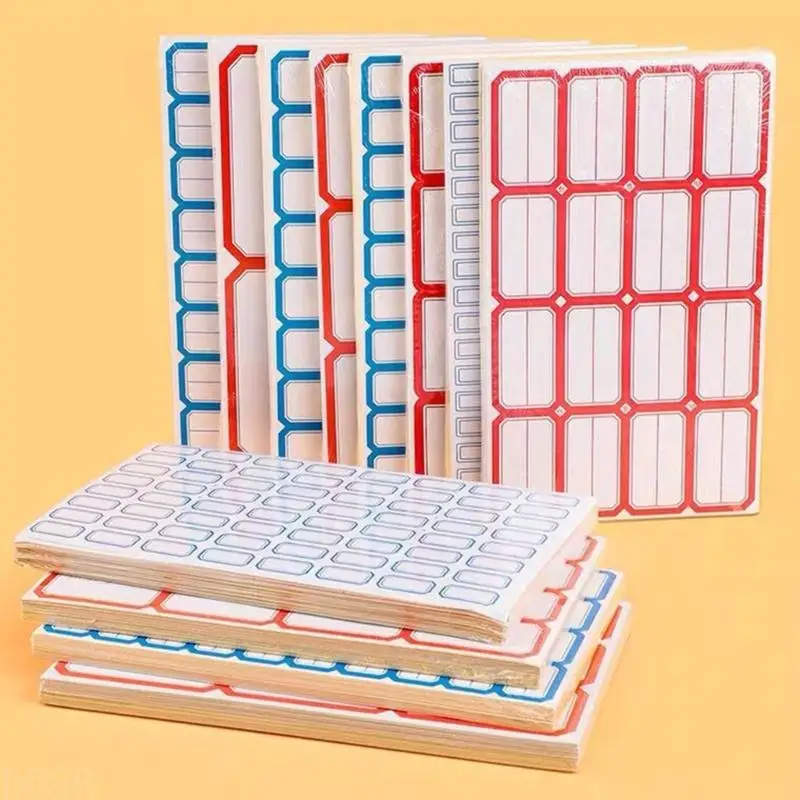 D08B 50 Sheets Writeable Labels Small Blank Sticker Adhesive Sticker Jams Label