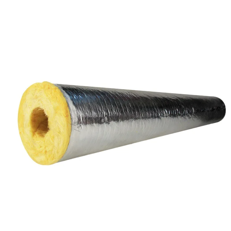 Glass wool pipes are directly sold by glass wool manufacturers, with excellent fire resistance, thermal insulation, and high qua