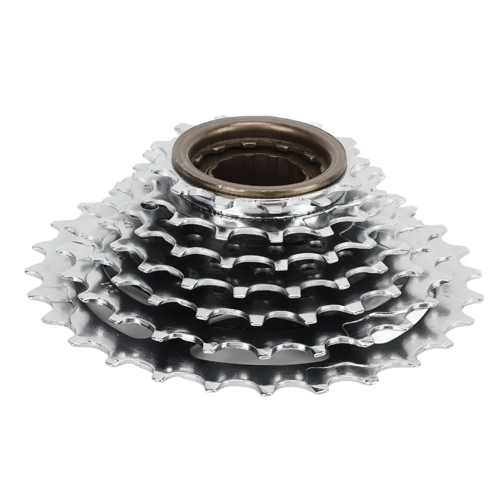 

7-скоростная велосипедная втулка-трещотка из высокопрочной стали с резьбовым креплением, высокопроизводительная полая задняя втулка-трещотка для велосипеда