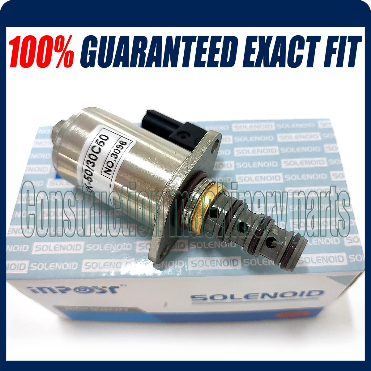 KDRDE5K-50/30C50-122 12V Solenoid Valve For Kobelco SK200-8 KDRDE5K-50/30C50-122