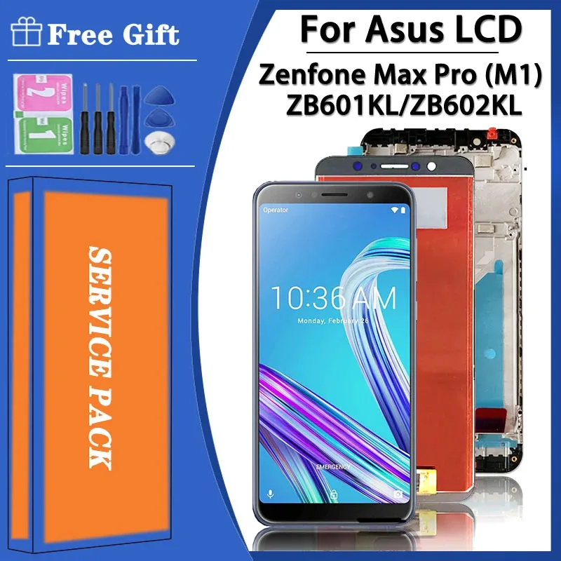 

5.99"Original For ASUS Zenfone Max Pro M1 LCD ZB601KL ZB602KL X00TD Display Screen Touch Digitizer Assembly ZB601KL Display