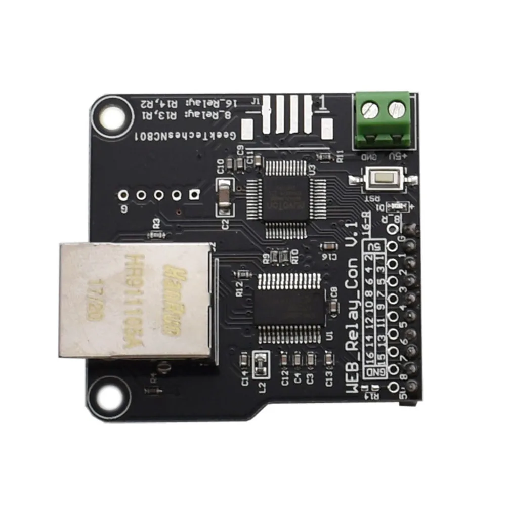 

8 Channels Rj45 Ethernet Control Module Ip Configurable Web Server Remote Controller Board Dual Connect Lan Wan Networking