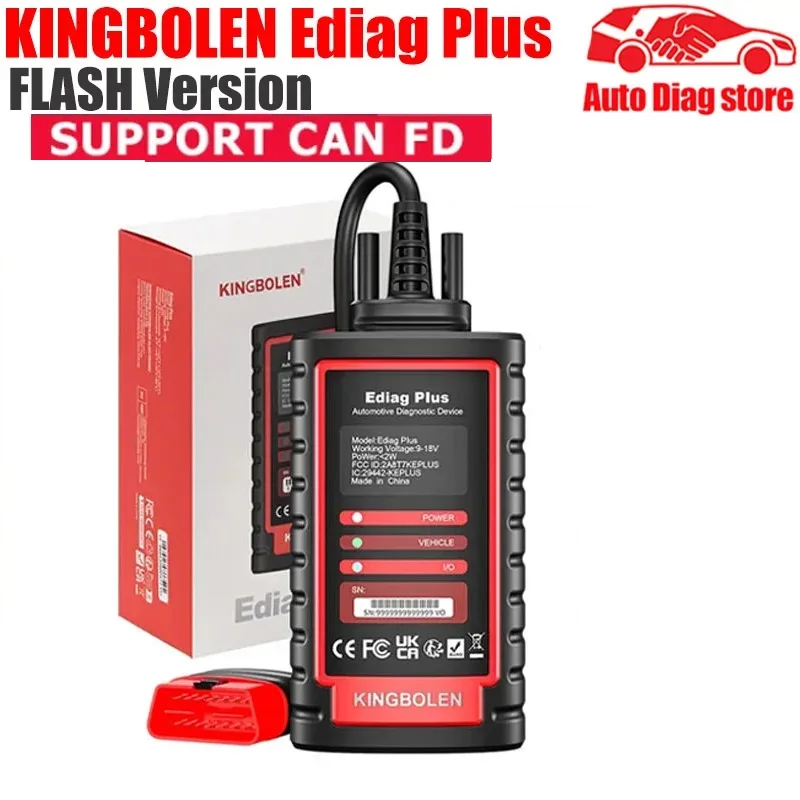 

KINGBOLEN EDIAG Plus, все системы диагностики, поддержка CANFD PK Thinkdiag2 DBSCAR7 DBSCAR5 THINKCAR PRO THINKDIAG для diag-zone