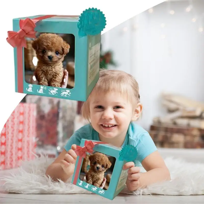 Robot chien en peluche mignon chien en peluche Robot interactif jouet chiot Robot chien en peluche interactif et réaliste cadeaux pour enfants ﻿