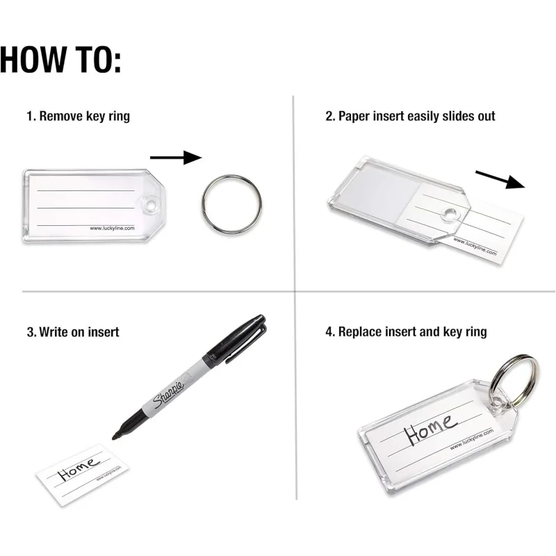 Força com anel dividido; Transparente, 2 (20402)