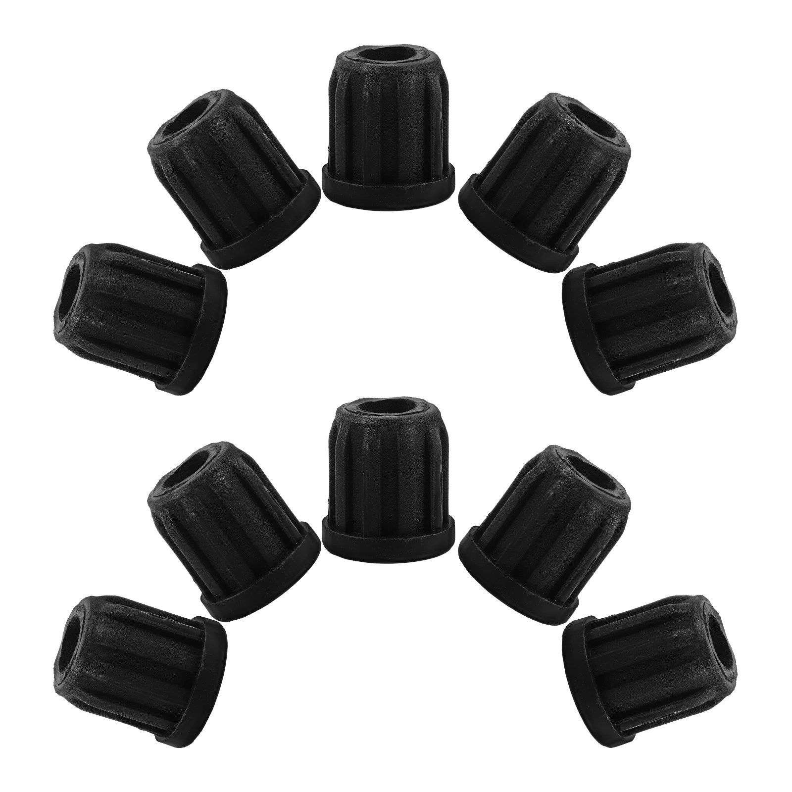 20 Pcs Caster Rubber Sleeve Car Phone Holder Propeller Handlebar Mounting Socket for Chair Leg Stem Swivel Wheel Office