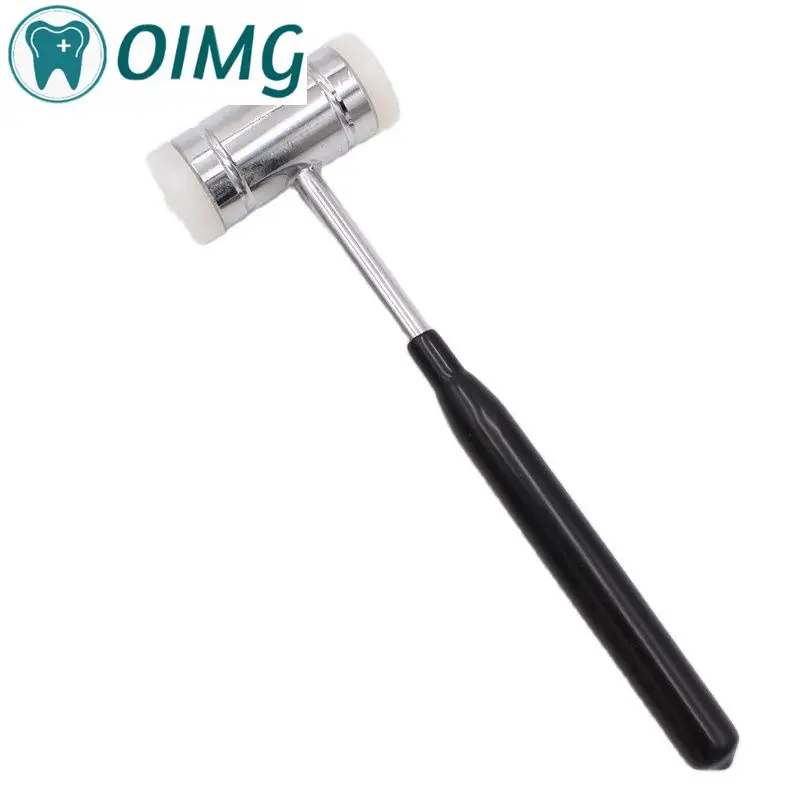 Dental Bone Hammer Double-headed Nylon Stainless Steel Handle Autoclave Teeth Surgical Extraction Tool Dentist Instrument