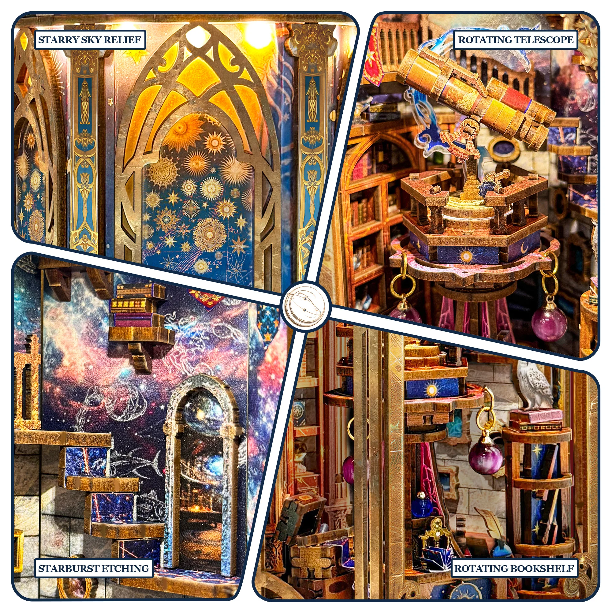 DIY Wooden Miniature Model Kit The Lantern of Galaxy 3D Puzzle Doll Houses With Furniture Dollhouse for Friends Birthday Gifts