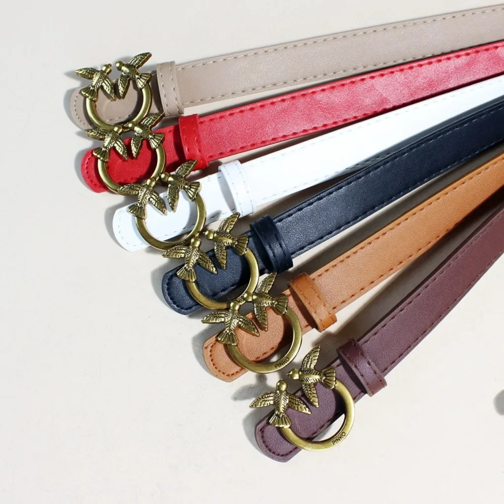 Модный женский ремень с шикарной металлической пряжкой, модный женский пояс, стильный кожаный ремень для джинсов и повседневных брюк