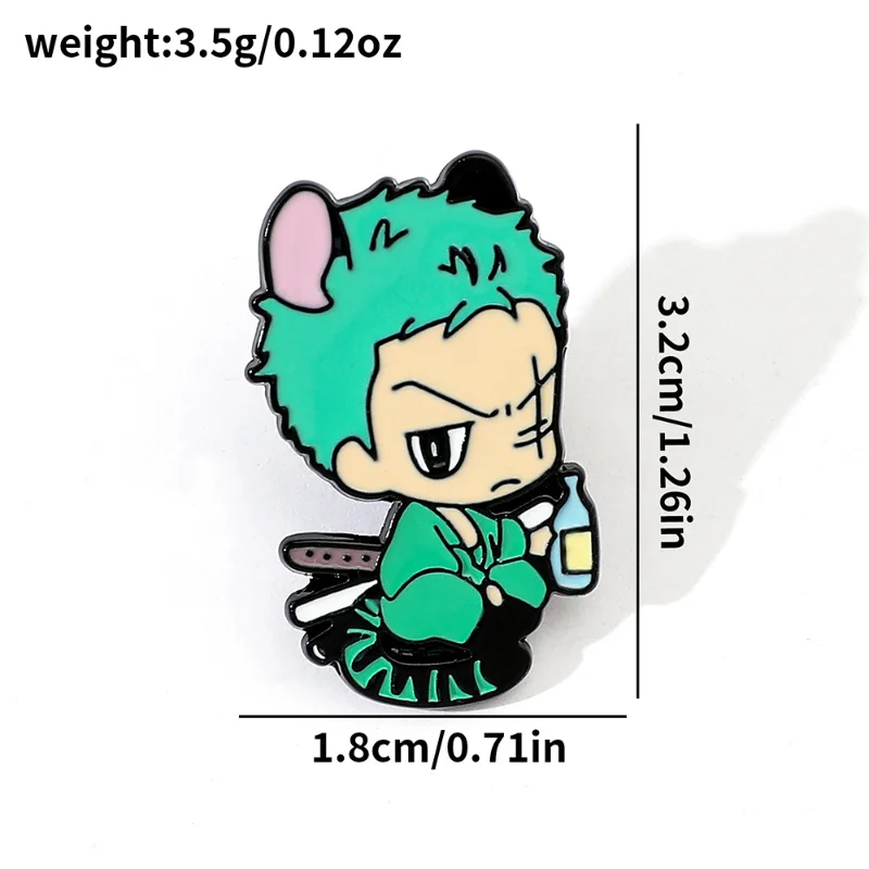 5 Stück japanischer Anime Monkey D. Ruffy Sabo Ace Zero Sanji Metallmedaille Geschenk