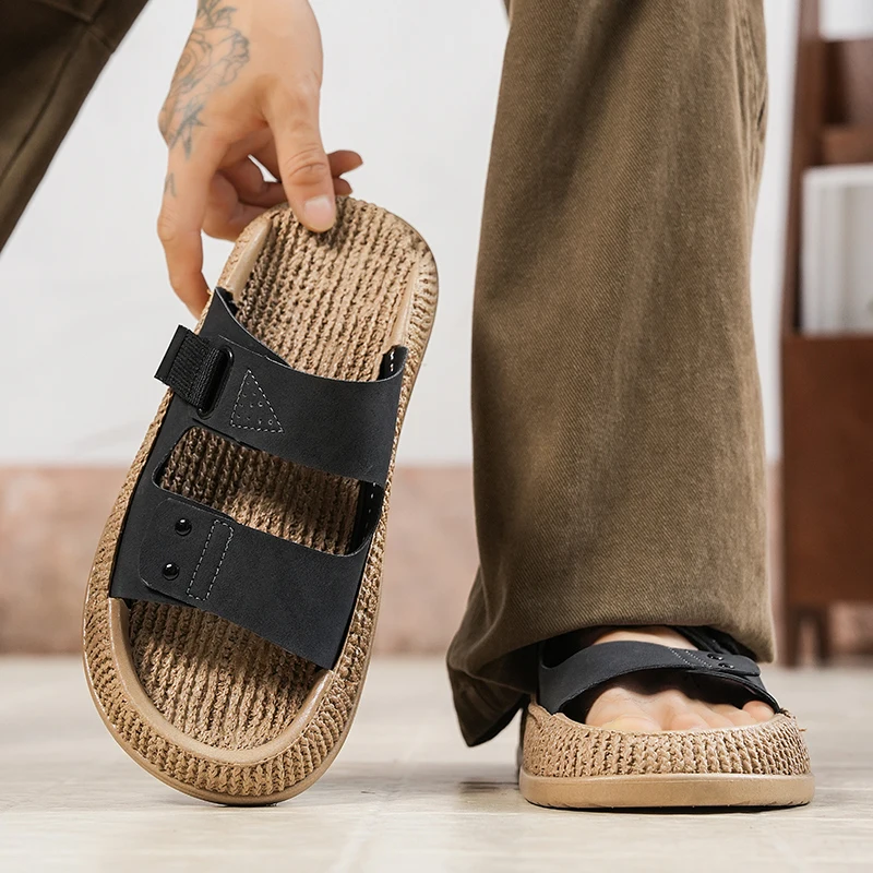 Men's Summer 2026 New Anti-slip Beachwear Thick Bottom Two-use Casual Sandals Breathable Slip-on EVA Material view 5