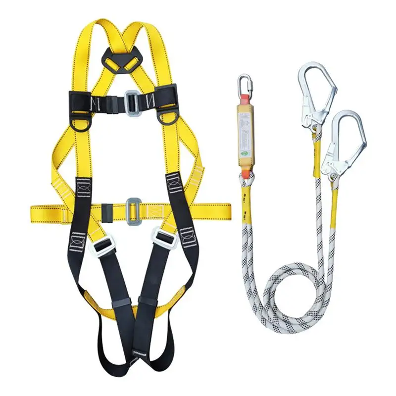 Anti-Fall Five-point Safety Belt Adjustable Full-Body Belt for Outdoor Activities Climbing Mountain Work Altitude Climbing