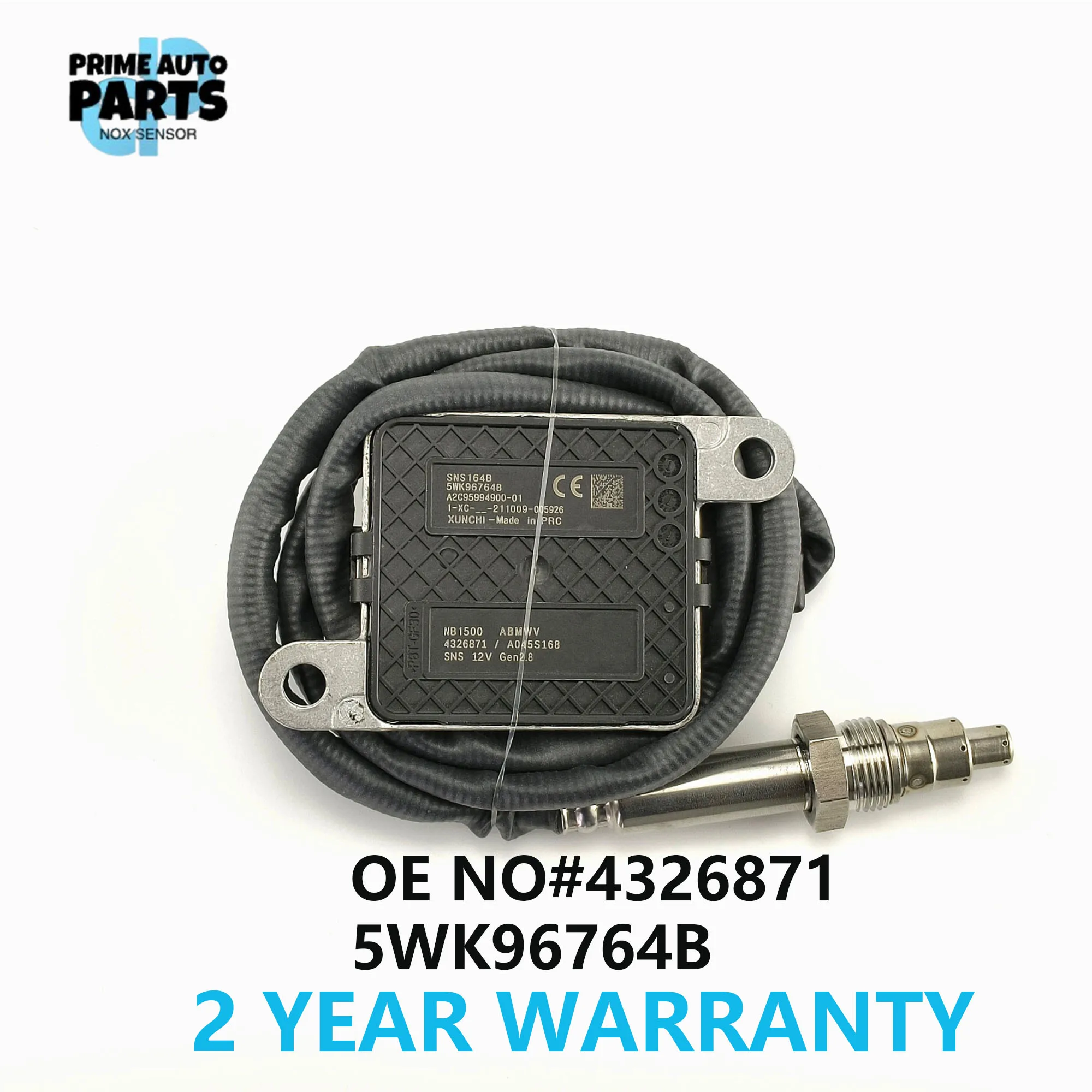 

Nox Sensor 5WK96764B 4326871 Nitrogen Oxide Sensor 12V 5WK9 6764B For Cummins