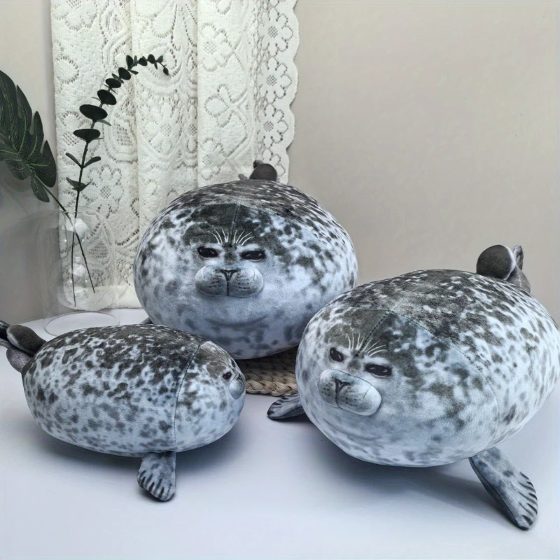 ใหม่ Angry Blob Seal หมอน Chubby 3d ความแปลกใหม่ตุ๊กตา Plush ตุ๊กตาของเล่นเด็ก Sleeping โยนหมอนของขวัญเด็กหญิง