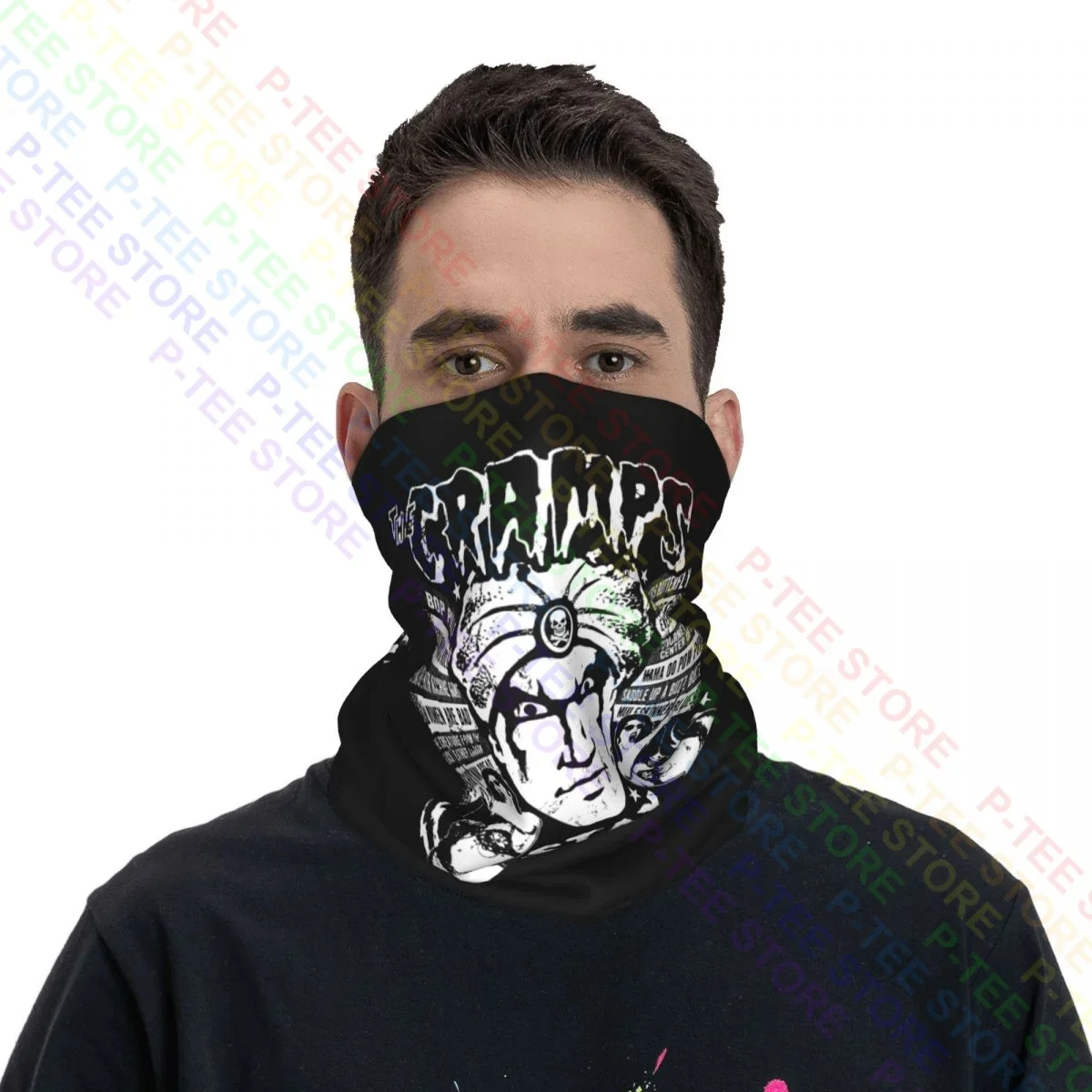 Die Krämpfe Vince Ray bleiben krank Psycho billy Album Gift Efeu Bikini Mädchen Hals Gamasche Bandana Schal Gesichts maske Anti-UV