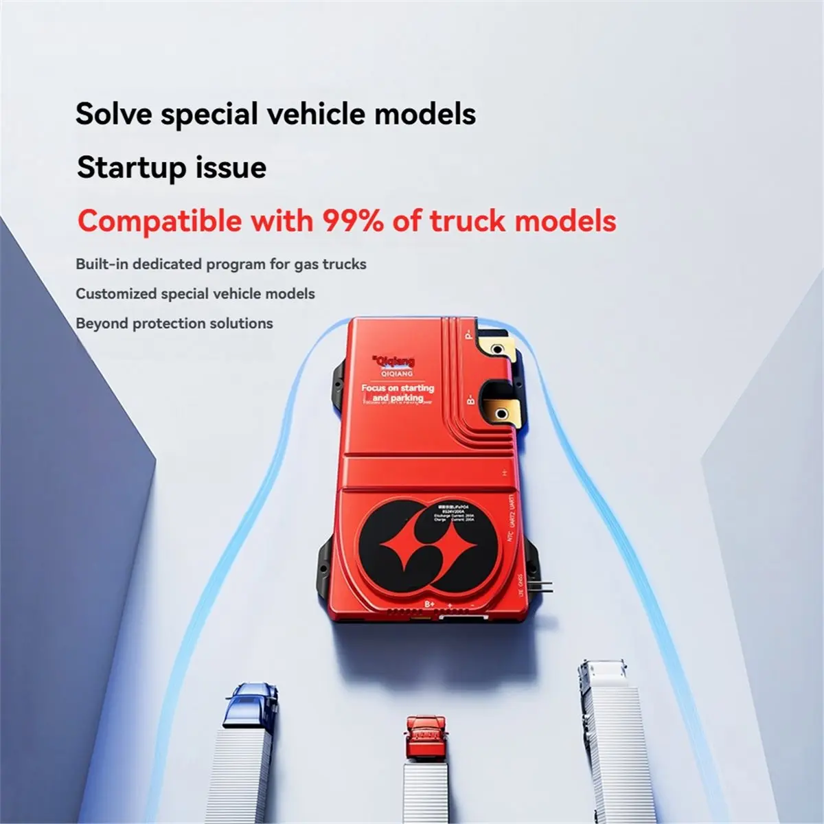 (ABDH) 24V Lithium Battery Protection Board 8S 200A BMS Built-in 4G GPS Heating BMS for Truck Strong Start Air Conditioning
