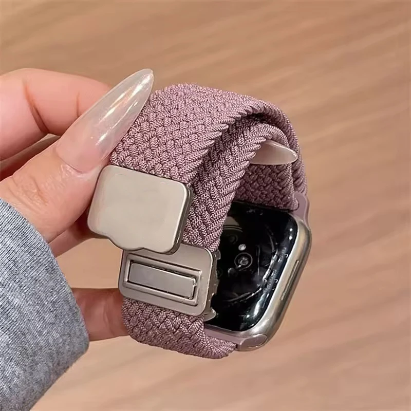 Cartoon Cute Bowknot Magnetic Strap For Apple Watch Band Ultra2 49mm 45mm 44 41 42 Correa Band For Iwatch Series 10 9 8 SE 7 6