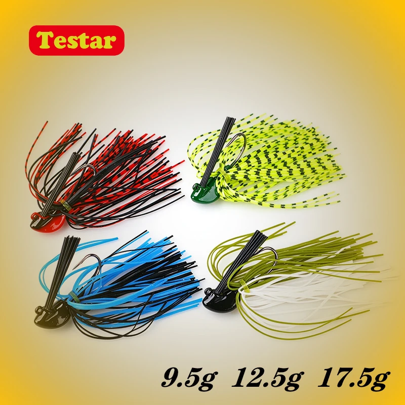 Testar 9.5g 12.5g 17.5g Jig Head Spinner Bait Weedless Jig Chatter Bait Fishing Lures Chatterbait Wobbles For Bass Fish Tackle