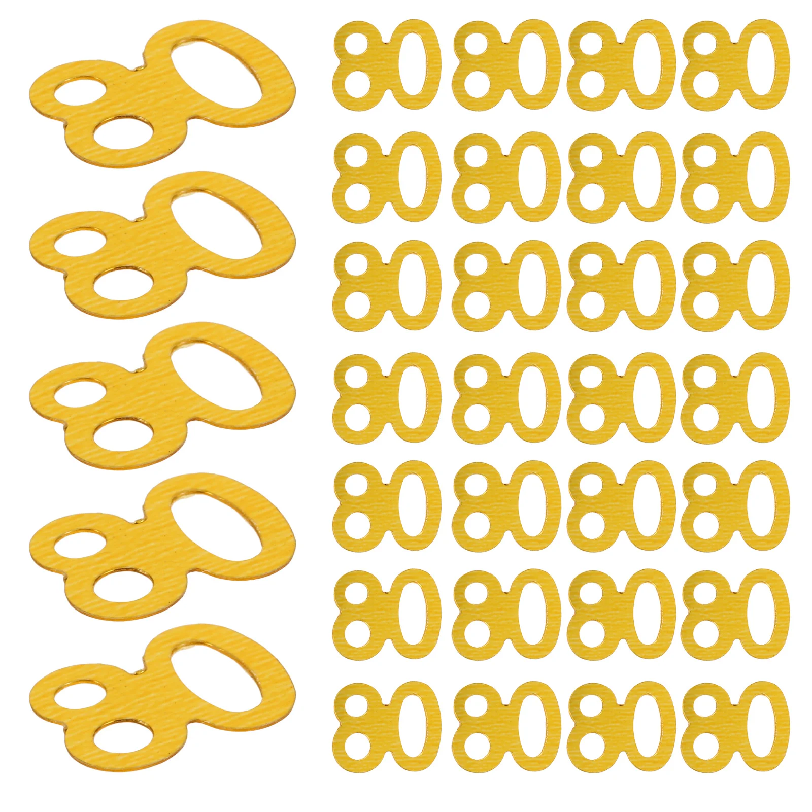 

1200pcs Number 80 Gold Foil Confetti Table Decoration For Birthday Anniversary Party Supplies Celebration Decorations Festive