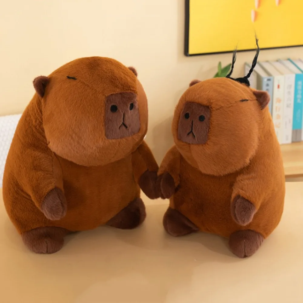 Regalo de cumpleaños Diy pelo Capybara juguete de peluche suave dibujos animados Capibara Anime juguete esponjoso divertido lindo Capybara muñeco de peluche decoración del hogar