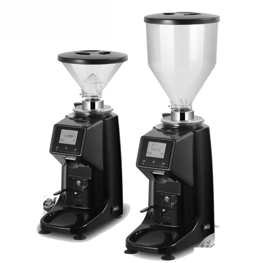 

Коммерческая электрическая кофемолка со светодиодным экраном, 64 мм, электрическая кофемолка с жерновами