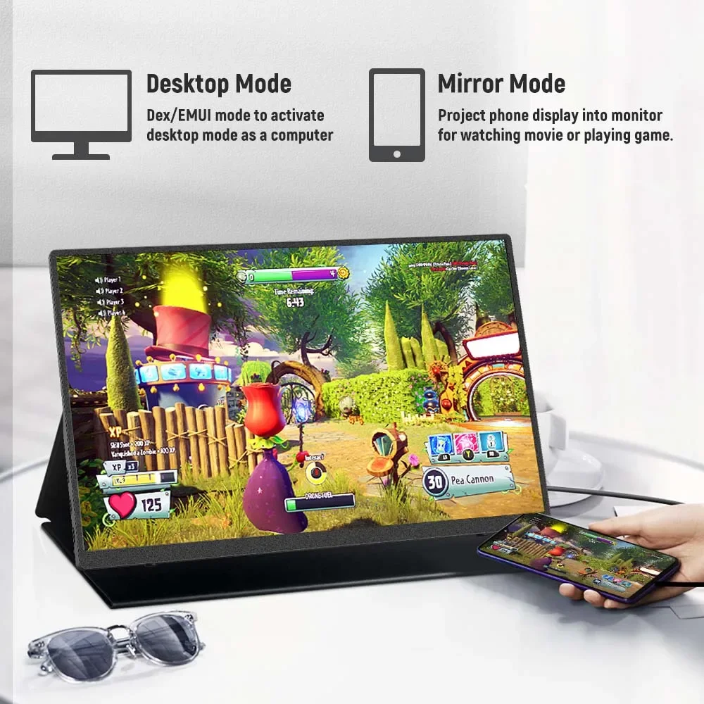 2026 Best Selling Touchscreen Ultrawide UHD 18.5 15.6 14 Laptop Screen Extender Portable Lcd Monitors With Type-C Port