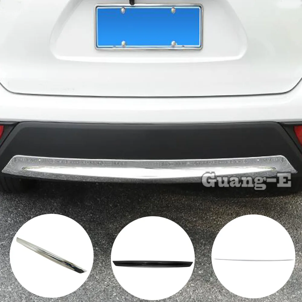 For Toyota Highlander Kluger 2020 2021 2022 Rear Tail Bumper Bottom Protector Trim Cover Chrome Car Exterior Accessories Molding