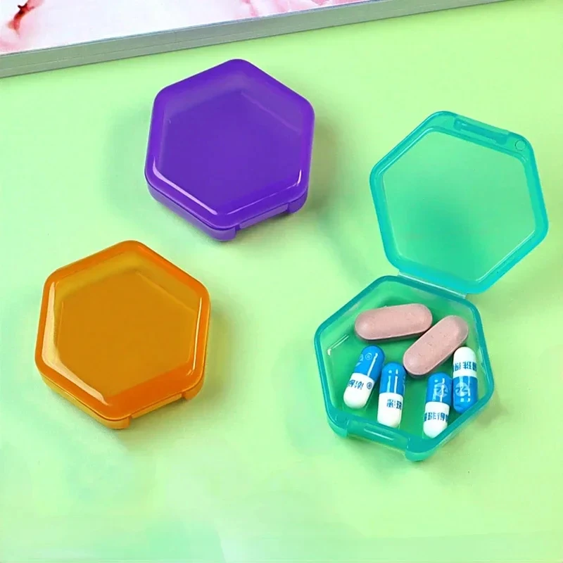 3-pack Pill Box Household Dustproof Medicine Box Pill Packaging Storage Box Mini Pill Box Travel Pocket Carry-on