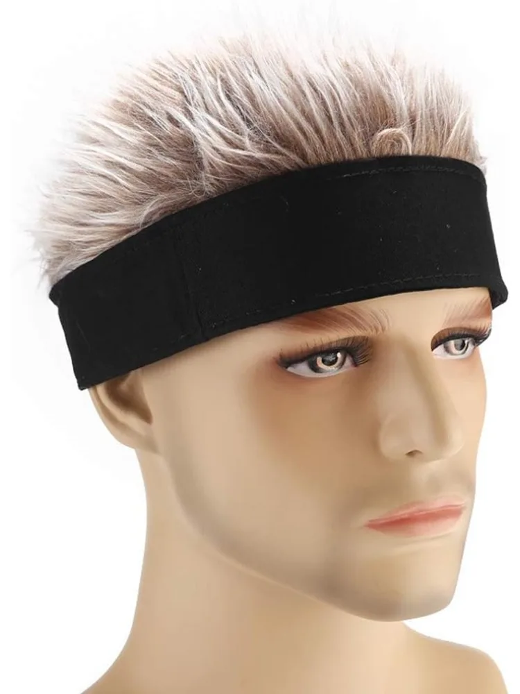 AliExpress Spiked Hairs Hip Hop Hat Short Hair Funny Wig Hats with Fleece Lining Cycling Bike Bicycle Cap Fake Hair Wig Visor Unisex