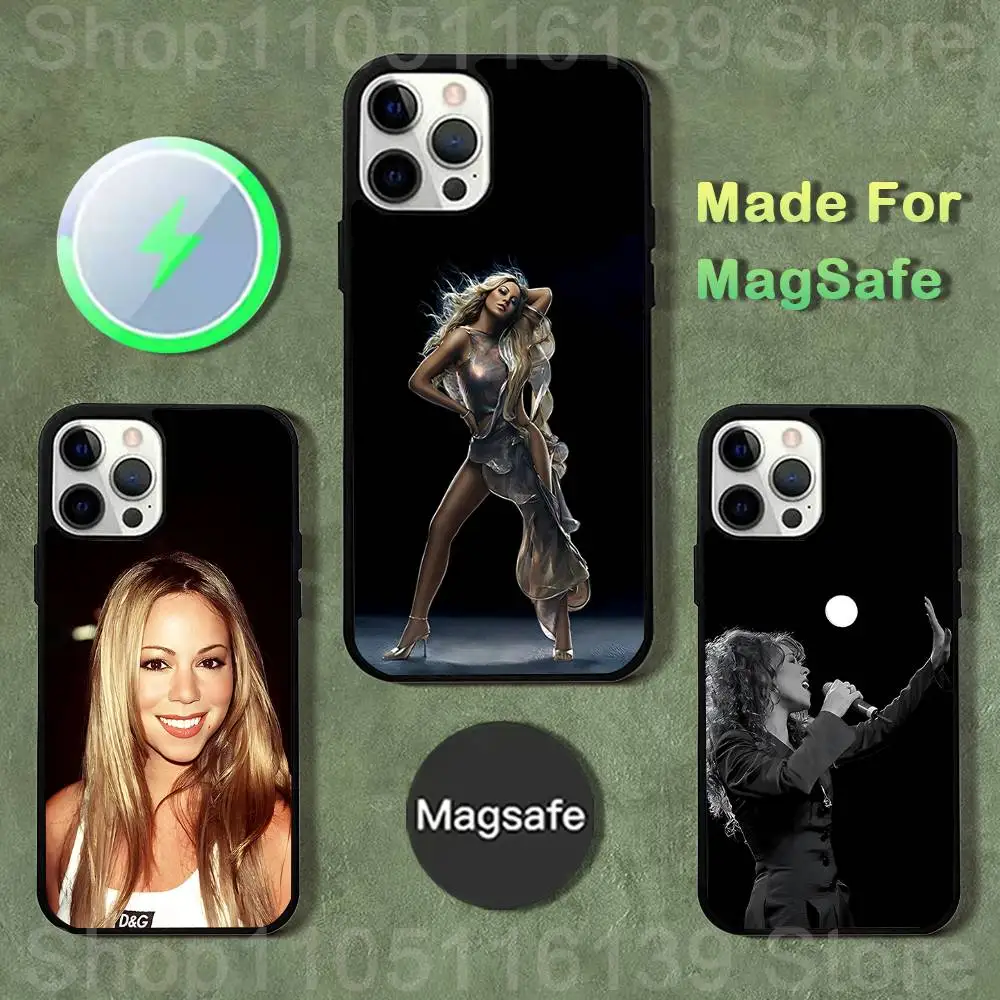 

Singer M-Mariah Carey Phone Case For iPhone 17,16,15,14,13,12,11,Pro,Max,Plus,Mini,SE4,E Magnetic Magsafe Wireless Charging