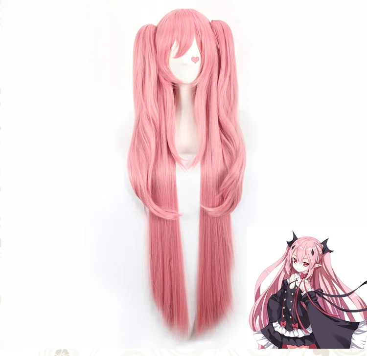 Perucas de anime rosa para mulheres, longas, simular cabelo, periwig japonês, acessórios cosplay de desenhos animados, perucas, adereços Halloween