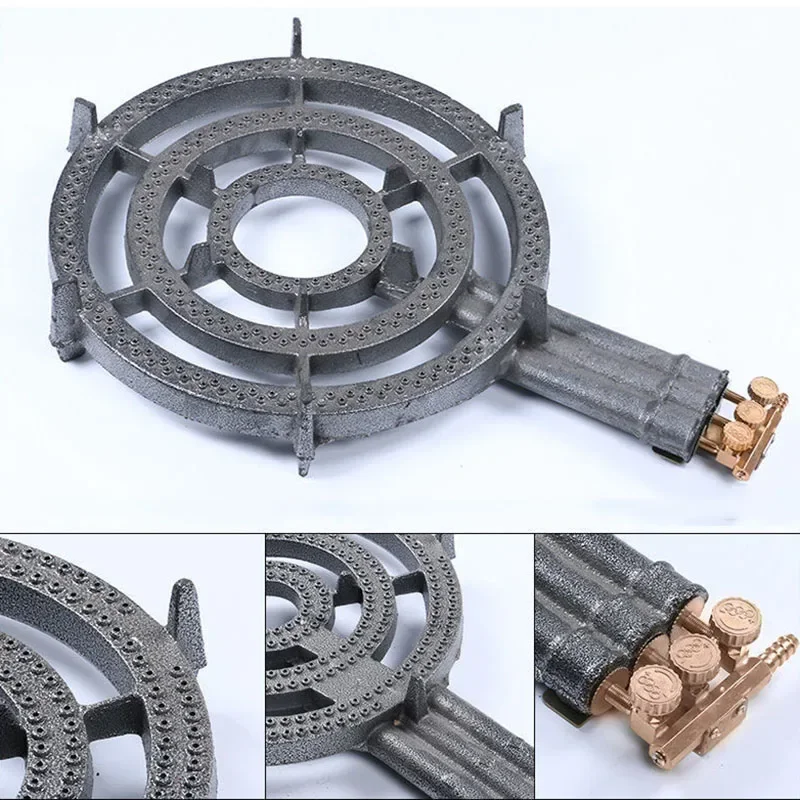 

Special Hot Fire Three-Ring Medium And High Pressure 46CM Large Furnace Gas Stove For Special Stall Setting