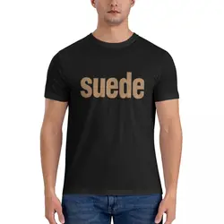 Suede Band Logo Men's Basic Short Sleeve T-Shirt