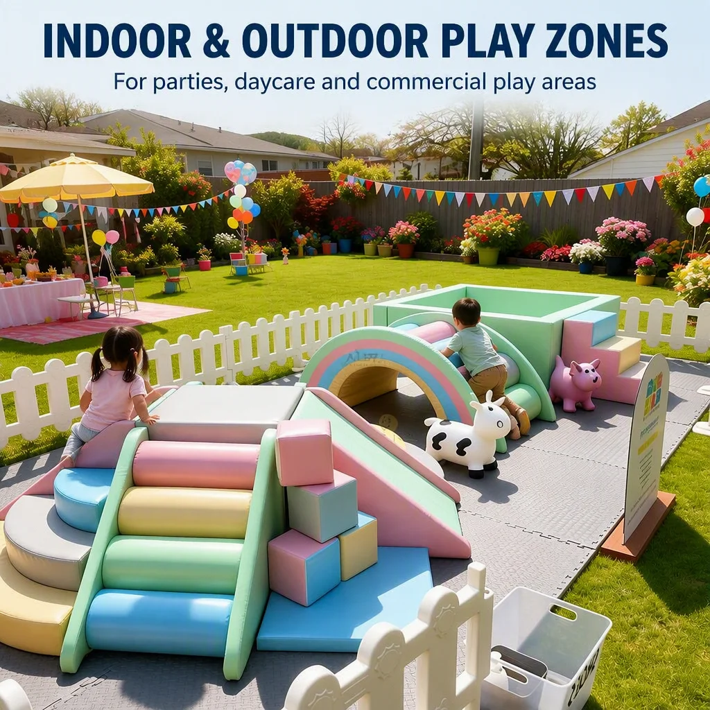Safe Durable Mini Soft Play Zona Soft Play Balls 7cm  Carousel Soft Play Floors Complete Equipment