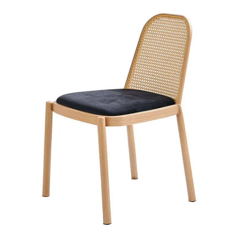 등받이 의자 발코니 등나무 의자 가정용 식사 의자 야외 의자 홈스테이 레저 의자