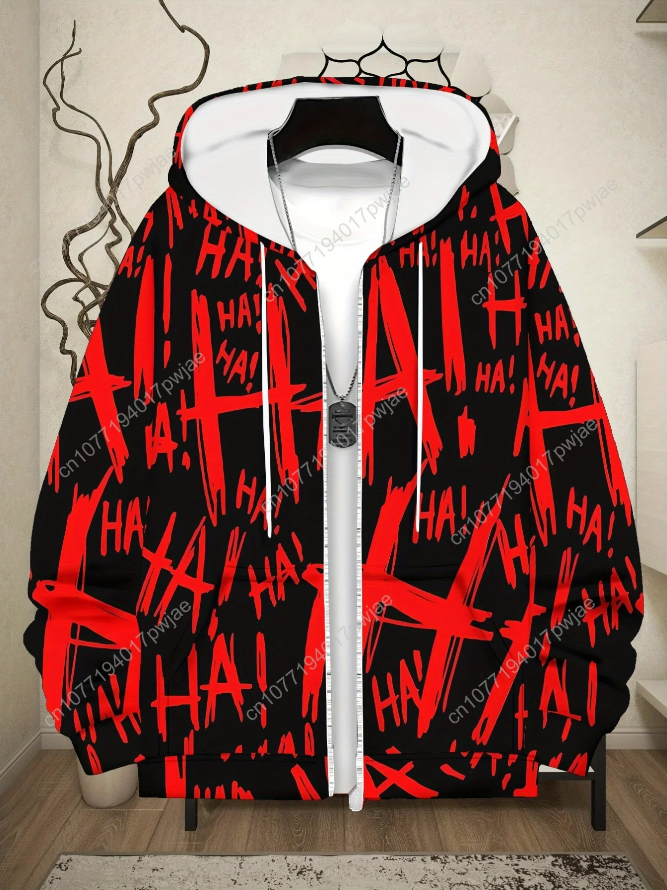 Мужская кепка на молнии с длинными рукавами, спортивная одежда, стильная красная и черная куртка с принтом граффити для активного отдыха, легкая дышащая куртка