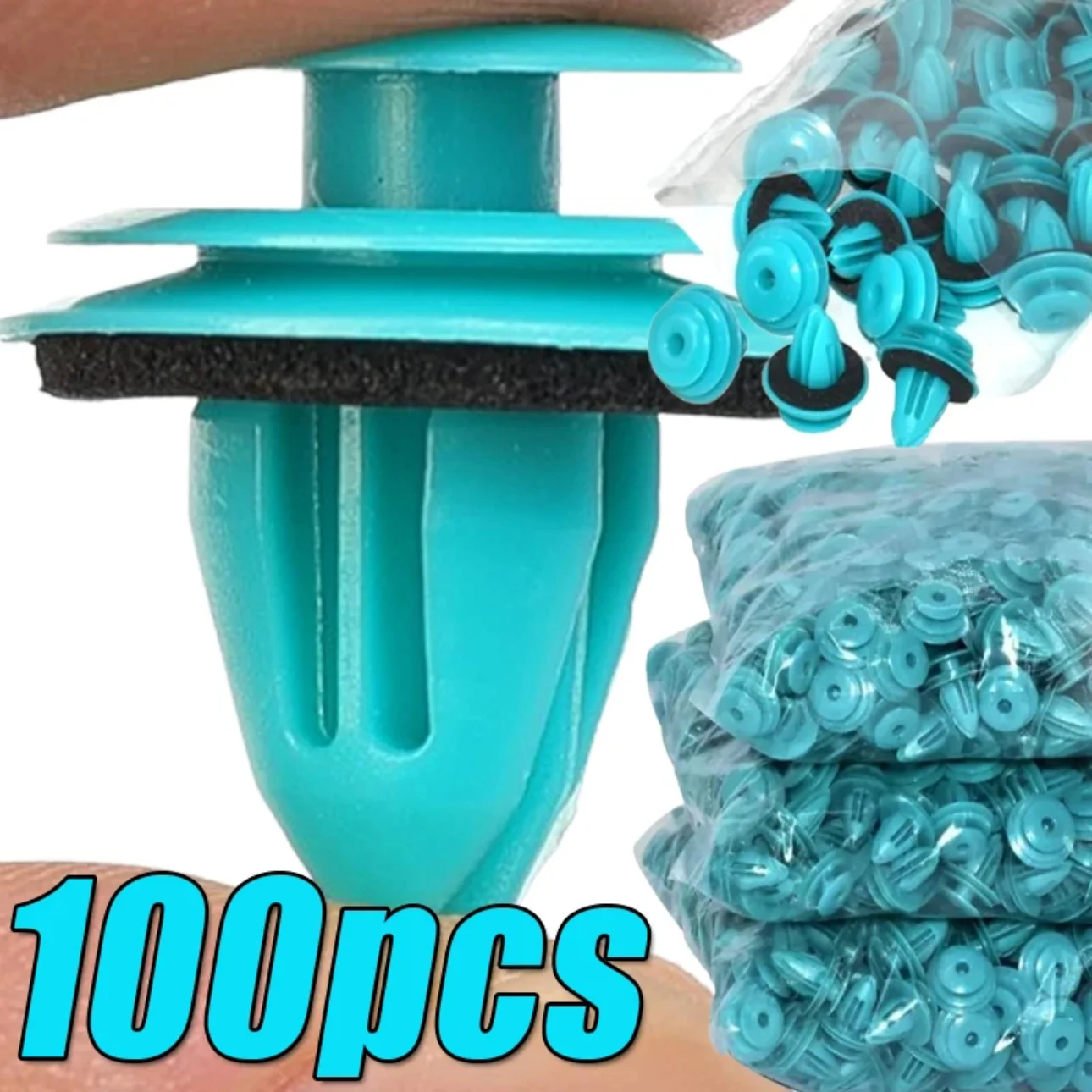 

20-100PCS Auto Door Panel Clip with Seal Ring Auto Fastener Rivet Bumper Clip Retainer Car Interior Retaining Accessories