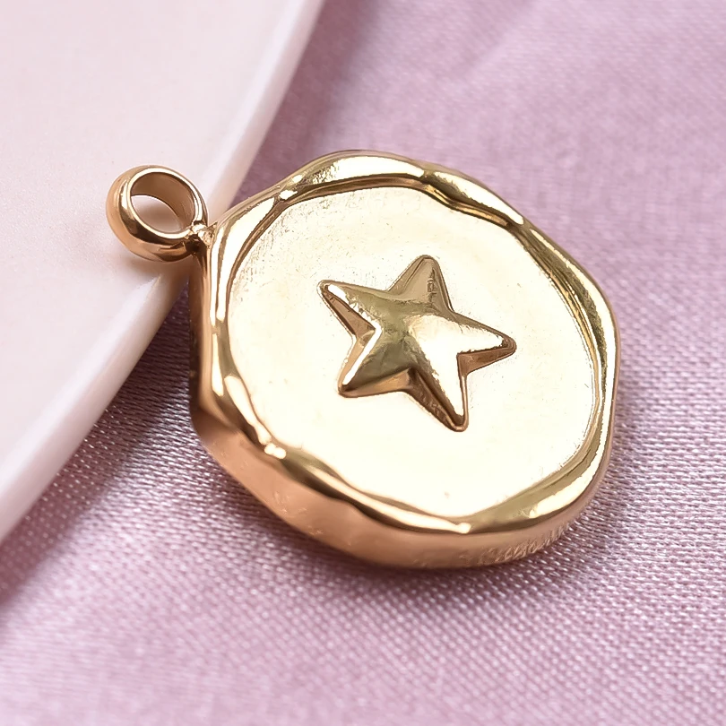 High Quality Stainless Steel Fashion Pendant Irregular Geometry Star Gloss Glossy No Fading New Pendants Diy Jewelry Making